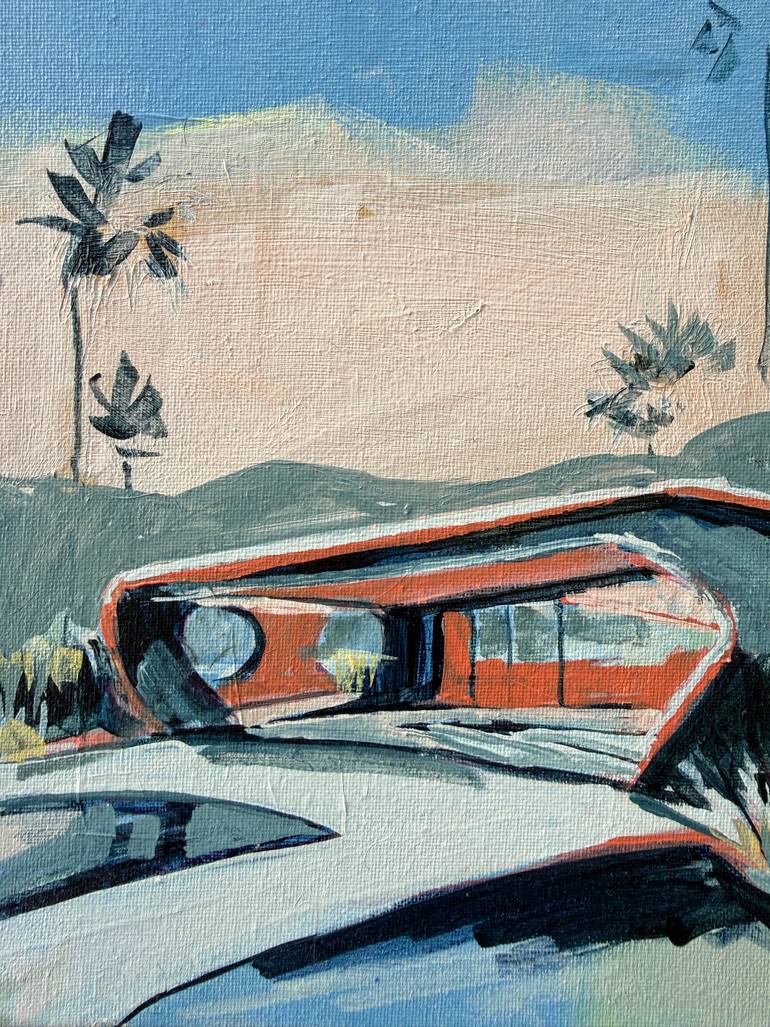 Original Architecture Painting by Isabel Araneda | Contemporary Art on Canvas | Copy of Desert Escape X