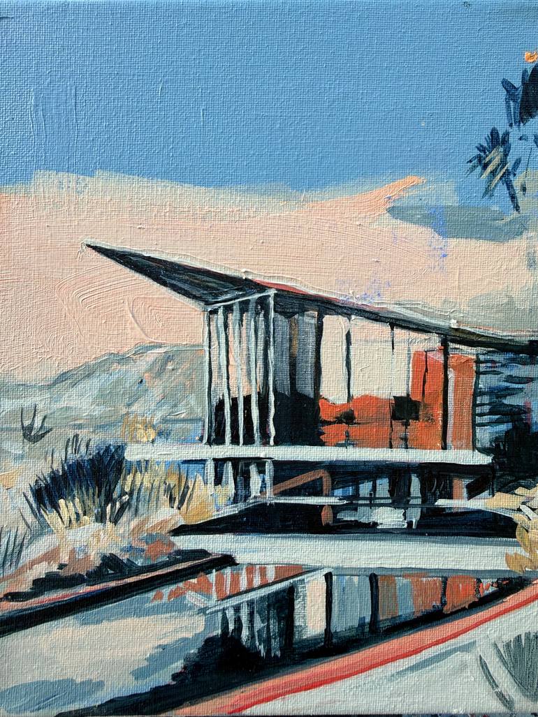 Original Architecture Painting by Isabel Araneda | Contemporary Art on Canvas | Desert Escape XI