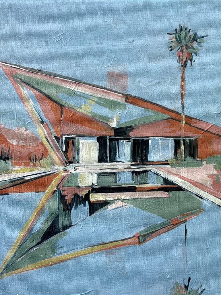 Original Architecture Painting by Isabel Araneda | Contemporary Art on Canvas | Desert Escape XII