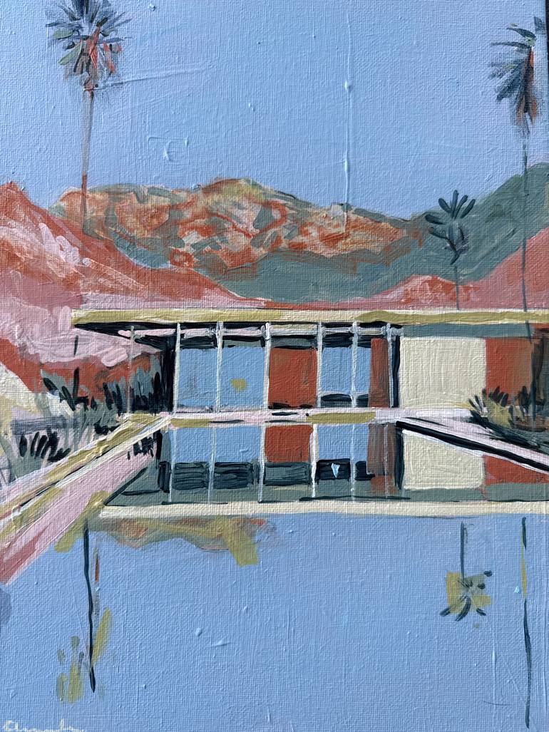 Original Architecture Painting by Isabel Araneda | Contemporary Art on Canvas | Desert Escape XIII
