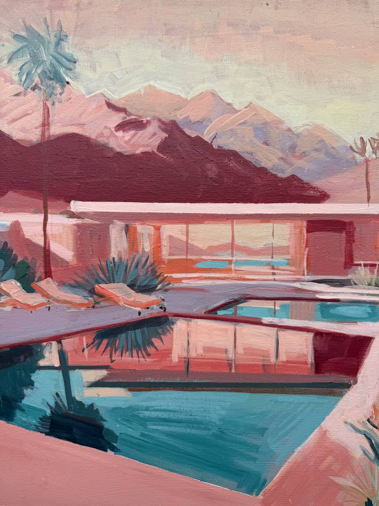 Original Architecture Painting by Isabel Araneda | Contemporary Art on Canvas | Desert Reverie IV