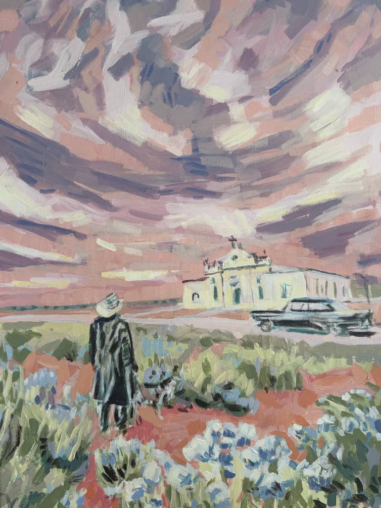 Original Landscape Painting by Isabel Araneda | Contemporary Art on Canvas | The Long Way Home