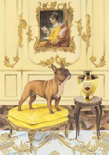 Original Fine Art Dogs Paintings by Selina Cassidy
