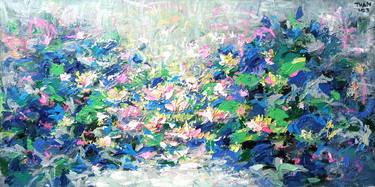 Original Abstract Expressionism Floral Paintings by Anh Tuan Le