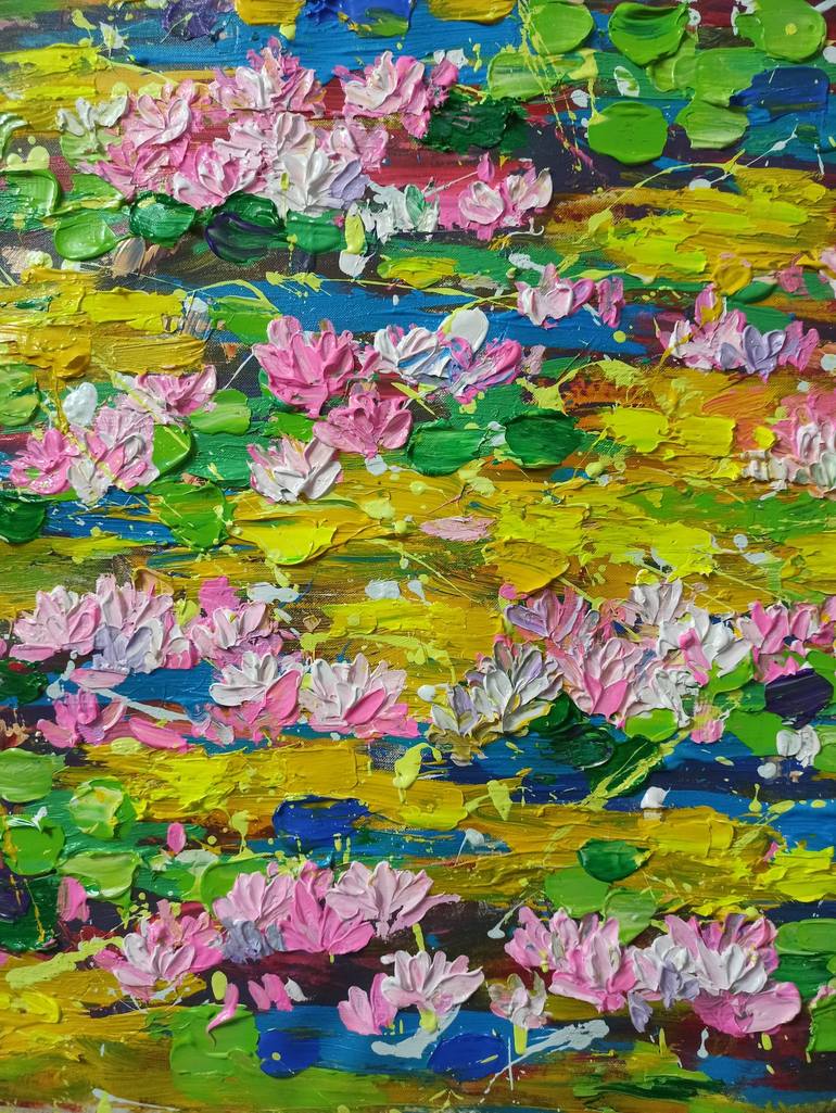 Original Floral Painting by Anh Tuan Le