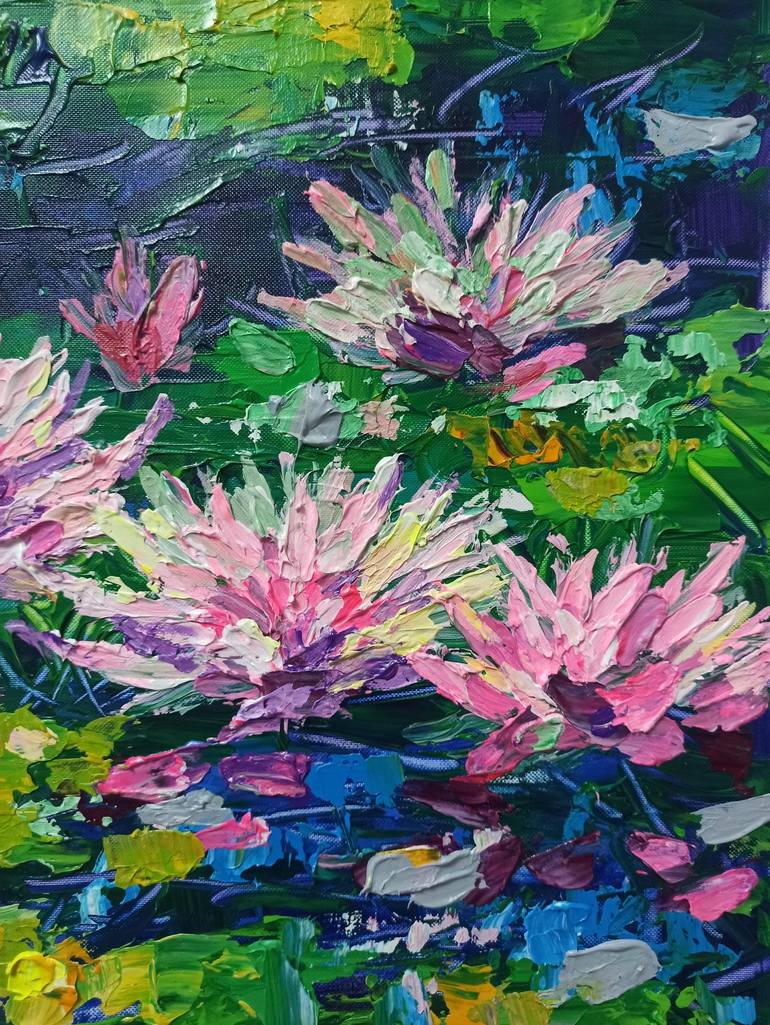 Original Abstract Expressionism Floral Painting by Anh Tuan Le