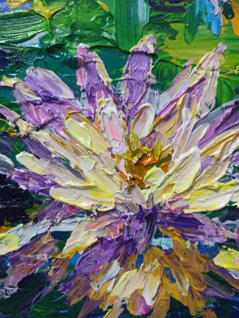 Original Floral Painting by Anh Tuan Le