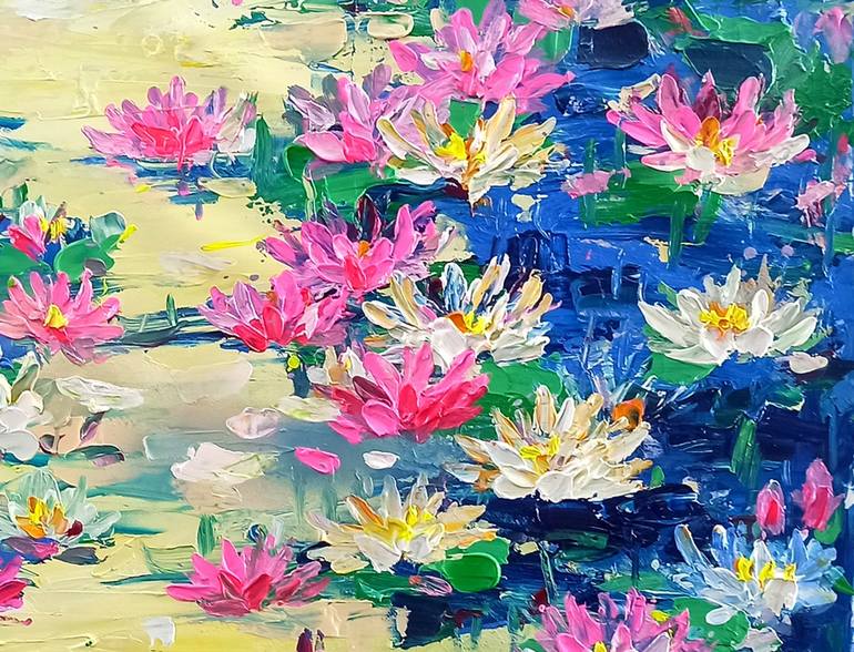 Original Floral Painting by Anh Tuan Le