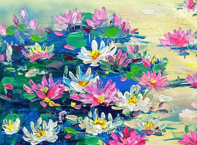 Original Floral Painting by Anh Tuan Le