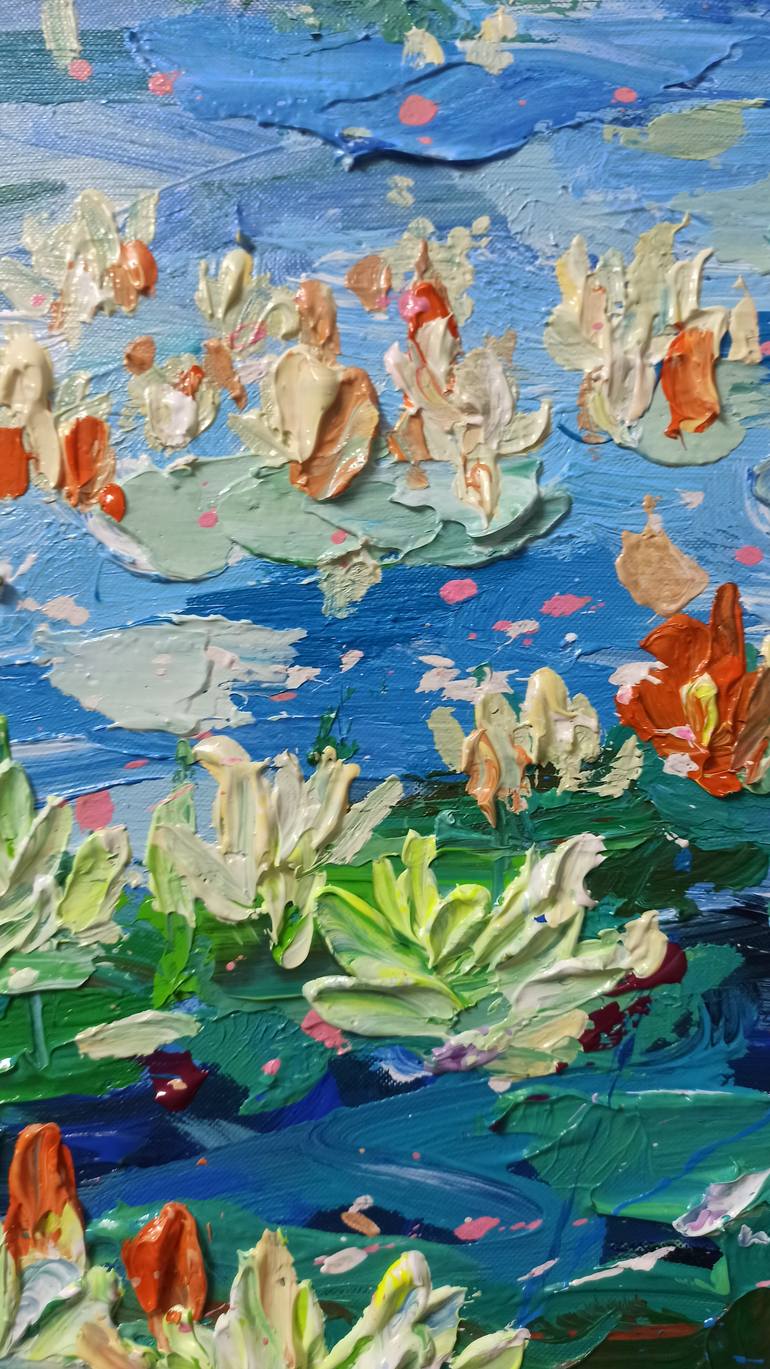 Original Abstract Expressionism Floral Painting by Anh Tuan Le