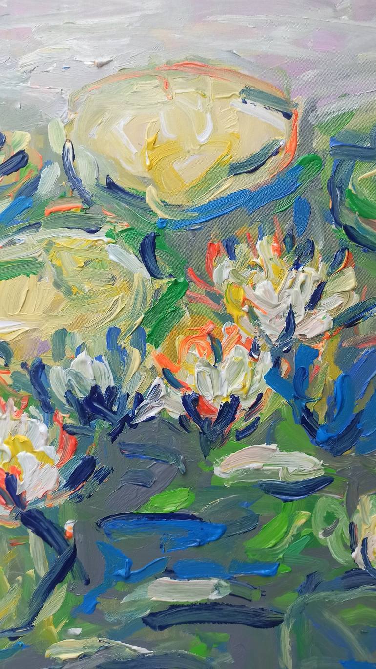 Original Contemporary Floral Painting by Anh Tuan Le