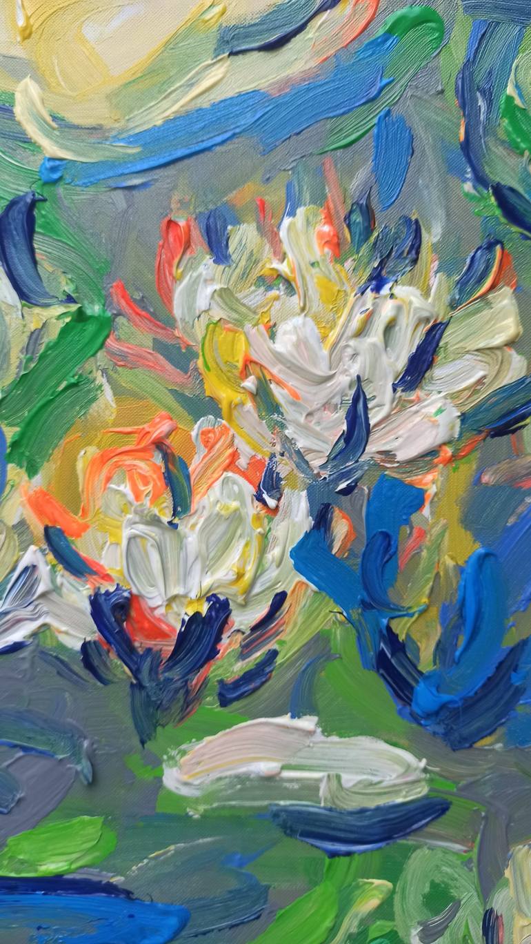 Original Contemporary Floral Painting by Anh Tuan Le