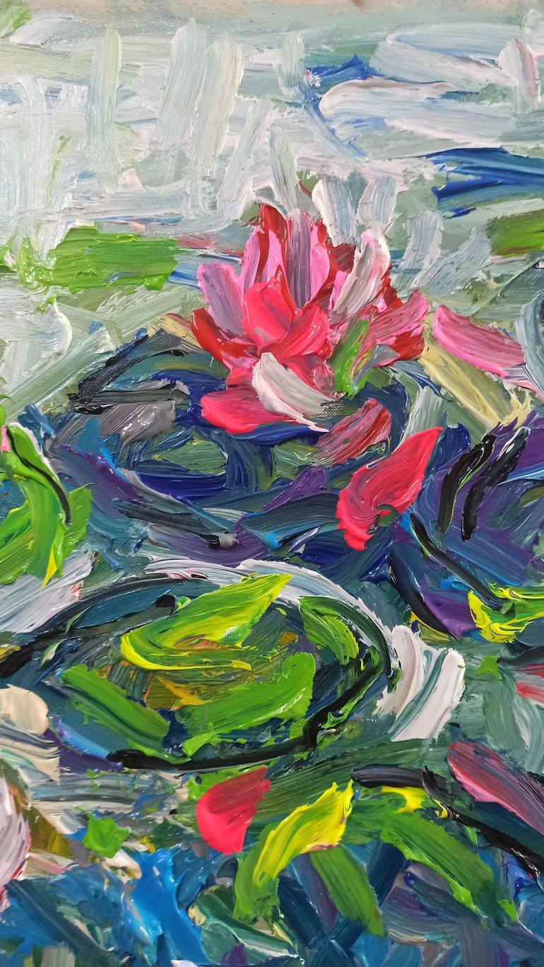 Original Contemporary Floral Painting by Anh Tuan Le