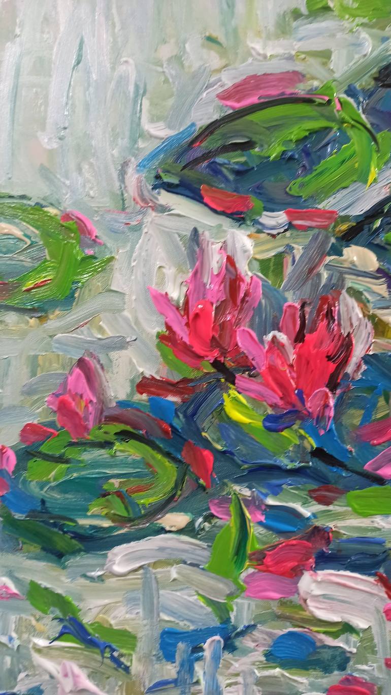 Original Contemporary Floral Painting by Anh Tuan Le