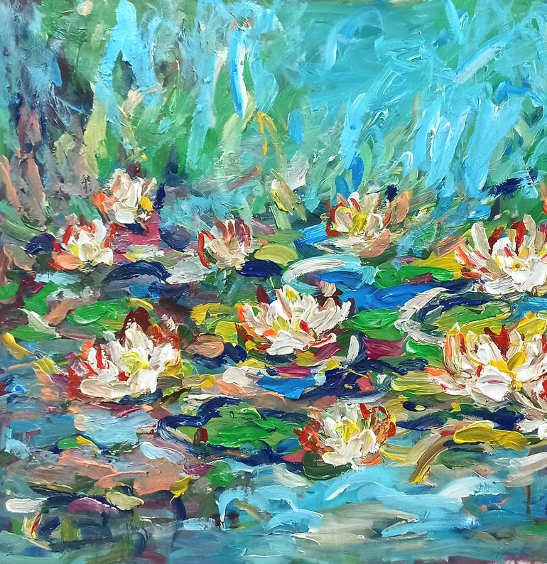 Original Contemporary Floral Painting by Anh Tuan Le