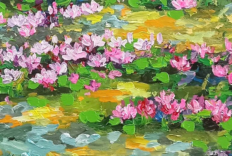 Original Contemporary Floral Painting by Anh Tuan Le