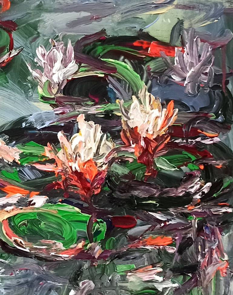 Original Floral Painting by Anh Tuan Le