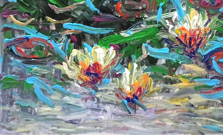 Original Contemporary Floral Painting by Anh Tuan Le