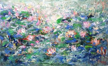 Flowers in the morning dew (110x180cm ), 2023 thumb