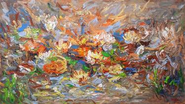 Flowers in the morning dew (100x180cm ), 2023 thumb