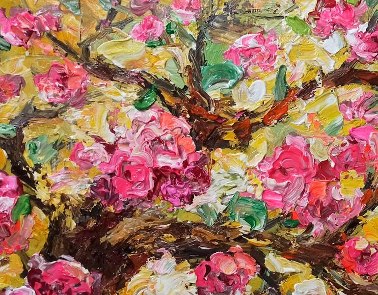 Original Impressionism Abstract Painting by Anh Tuan Le