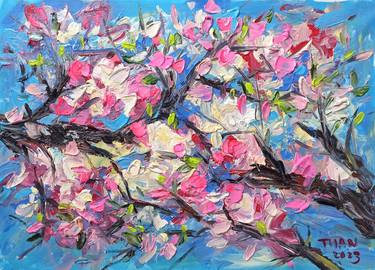 Original Impressionism Abstract Paintings by Anh Tuan Le