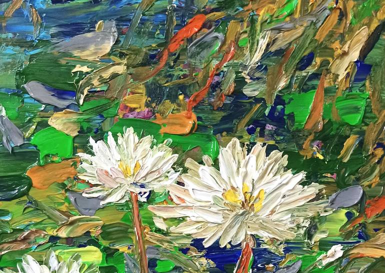 Original Contemporary Floral Painting by Anh Tuan Le