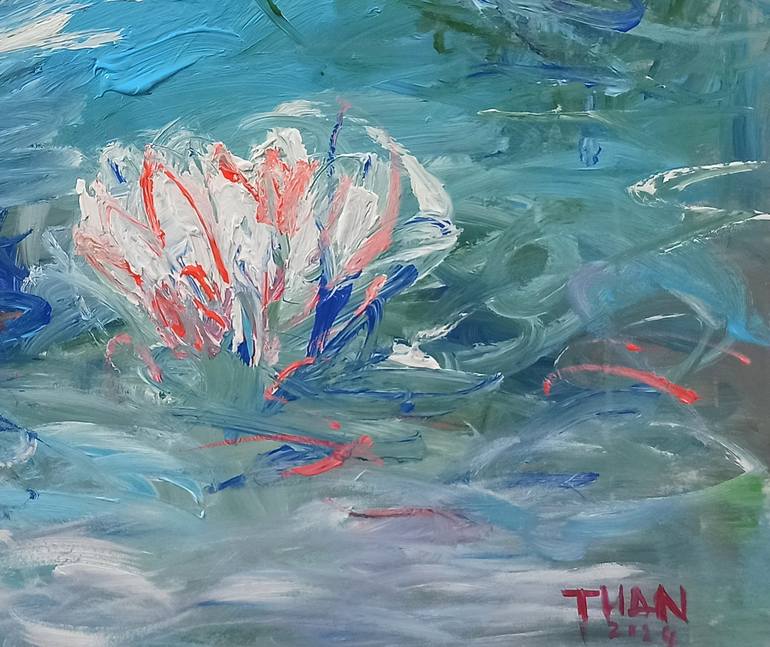 Original Contemporary Floral Painting by Anh Tuan Le