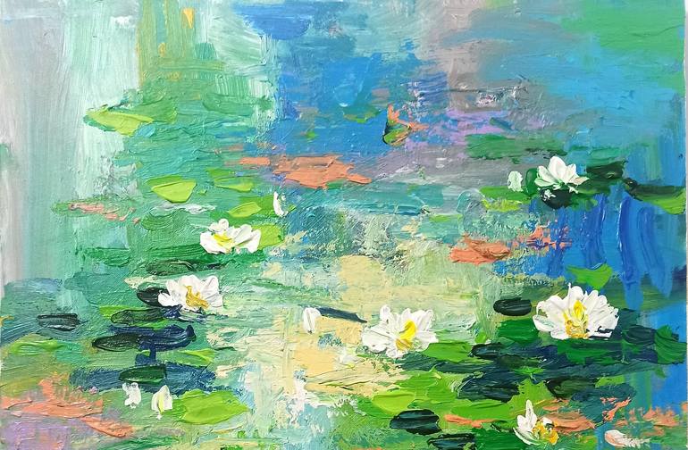 Original Contemporary Floral Painting by Anh Tuan Le