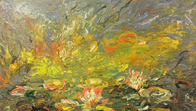 Original Contemporary Floral Painting by Anh Tuan Le