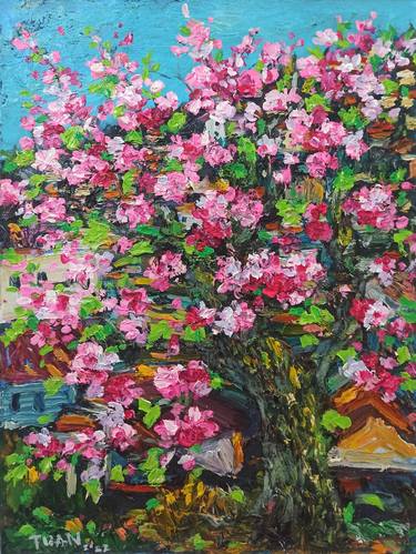 Original Art Deco Landscape Paintings by Anh Tuan Le