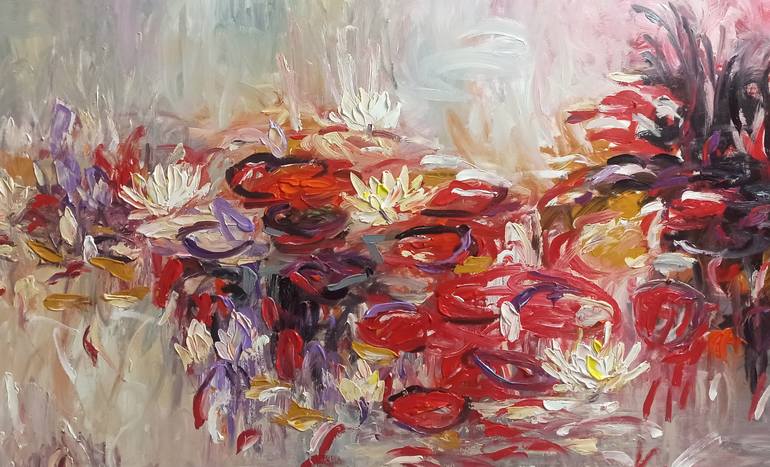 Original Contemporary Floral Painting by Anh Tuan Le