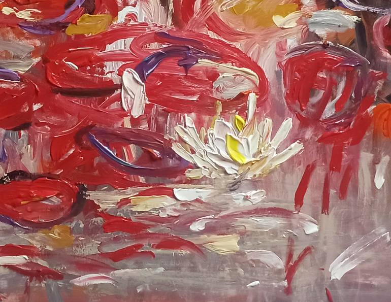 Original Contemporary Floral Painting by Anh Tuan Le