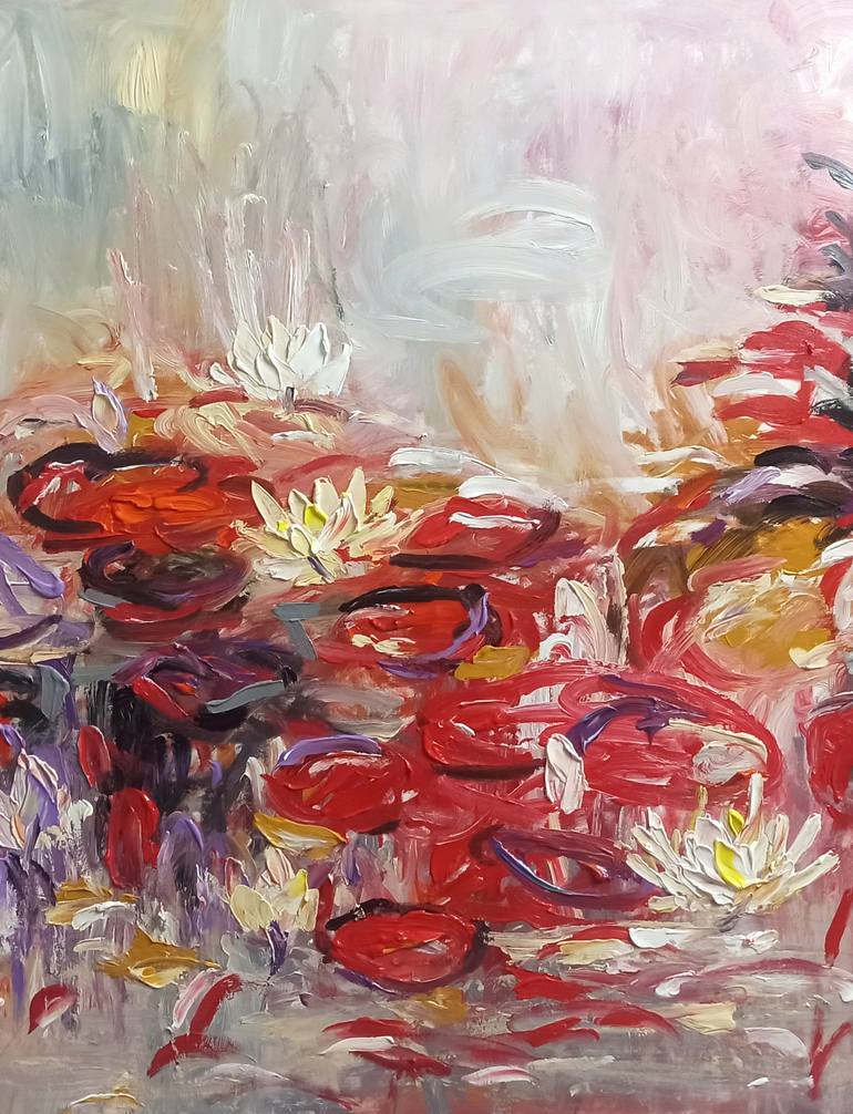 Original Contemporary Floral Painting by Anh Tuan Le