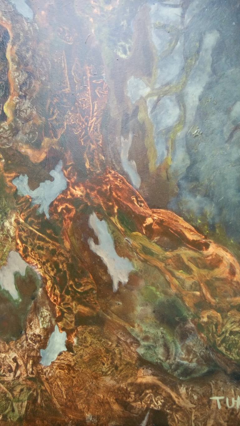 Original Abstract Expressionism Abstract Painting by Anh Tuan Le