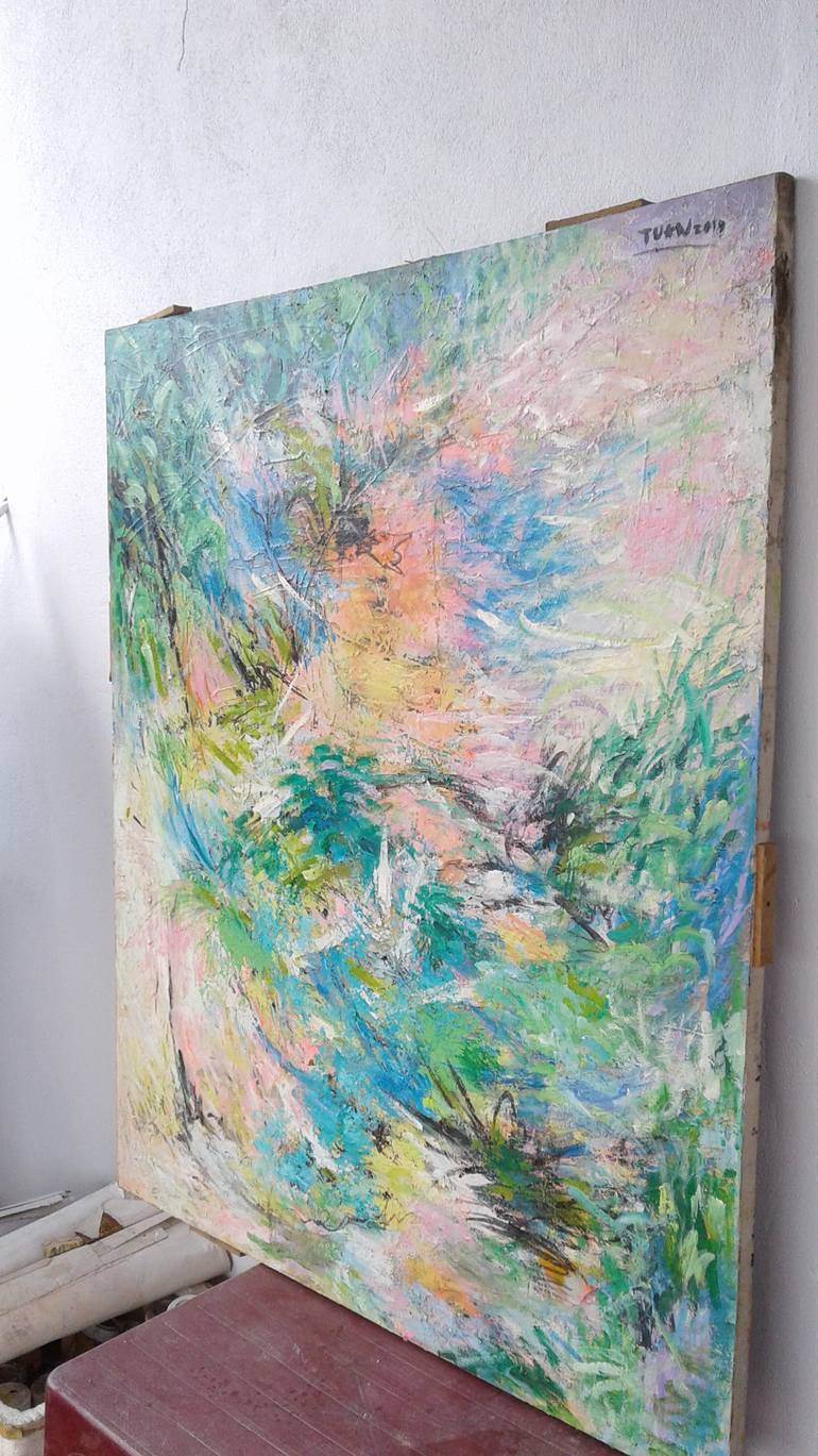 Original Abstract Painting by Anh Tuan Le