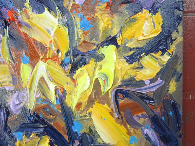 Original Abstract Expressionism Abstract Painting by Anh Tuan Le