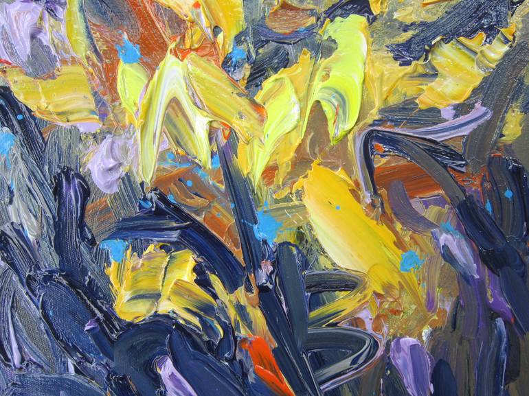 Original Abstract Expressionism Abstract Painting by Anh Tuan Le