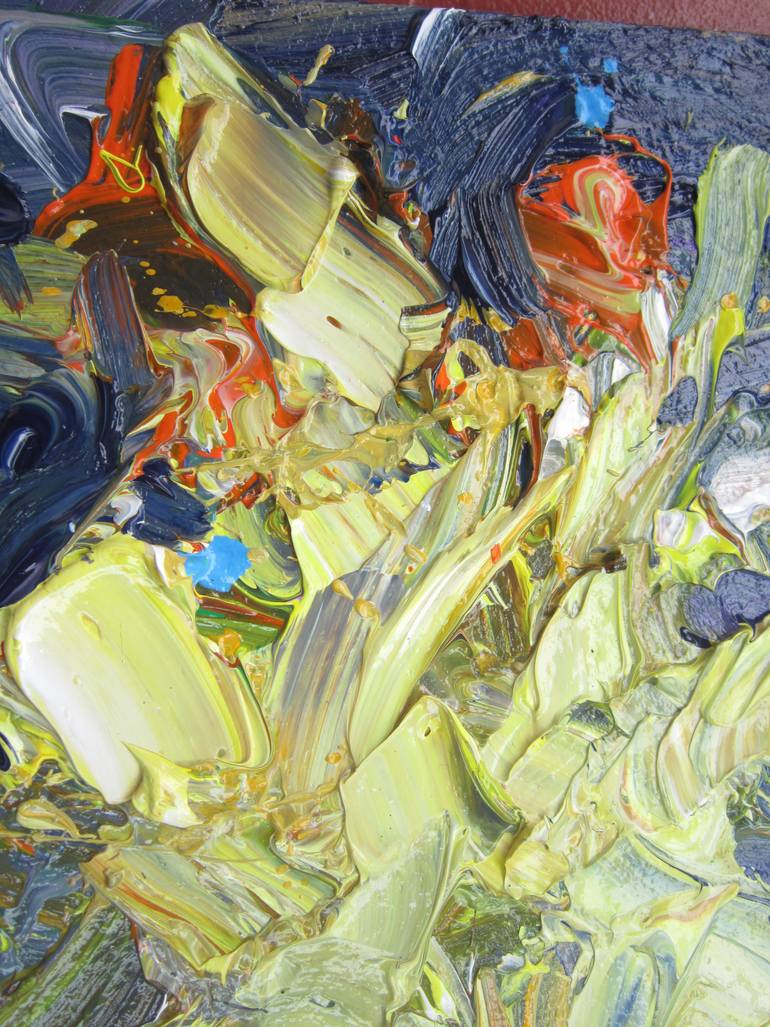 Original Abstract Expressionism Abstract Painting by Anh Tuan Le