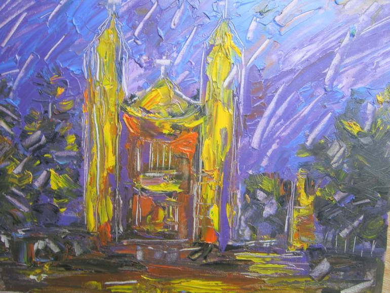 Original Expressionism Landscape Painting by Anh Tuan Le