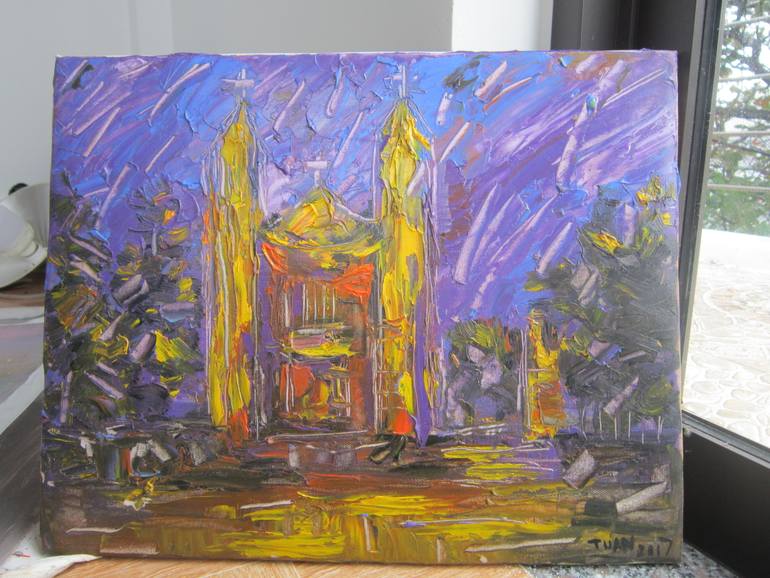 Original Expressionism Landscape Painting by Anh Tuan Le