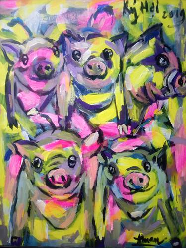 Print of Expressionism Animal Paintings by Anh Tuan Le