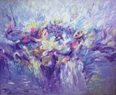 Print of Abstract Expressionism Floral Paintings by Anh Tuan Le