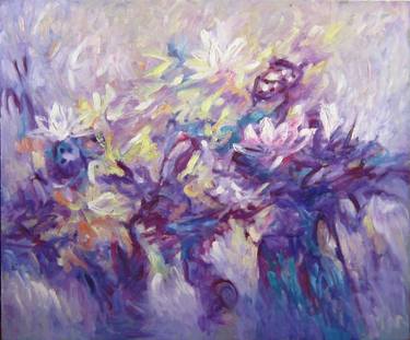 Print of Abstract Expressionism Floral Paintings by Anh Tuan Le