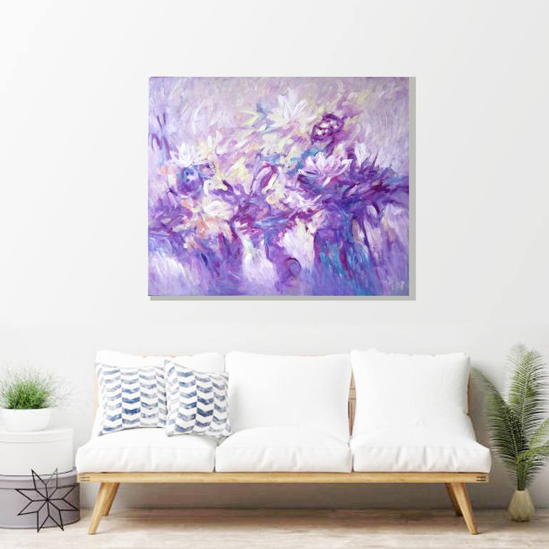 Original Floral Painting by Anh Tuan Le