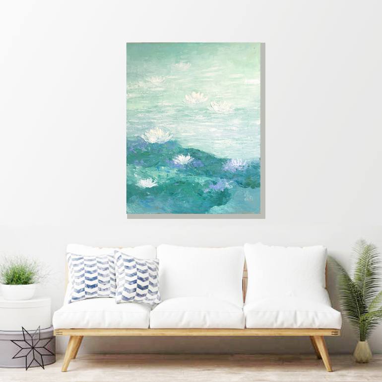 Original Expressionism Floral Painting by Anh Tuan Le