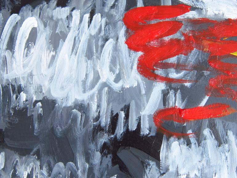 Original Abstract Expressionism Abstract Painting by Anh Tuan Le