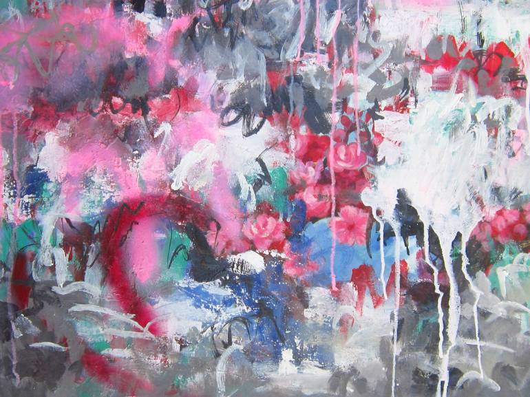 Original Abstract Expressionism Abstract Painting by Anh Tuan Le