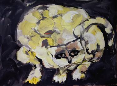 Original Abstract Expressionism Animal Paintings by Anh Tuan Le