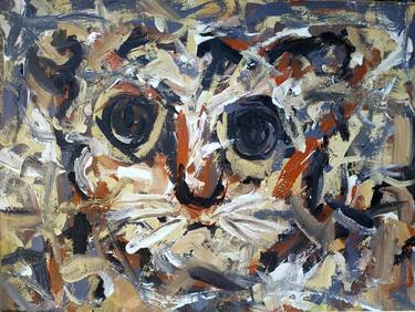 Original Abstract Expressionism Animal Paintings by Anh Tuan Le